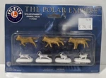 Lionel 6-24252 The Polar Express Animal Pack Wolves Rabbits New 7 Pieces. Fixed Price $24.00.