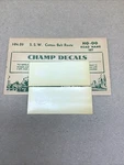 Champ Decals Ho Scale HN-29: St. Louis Southwestern Ssw Road Name Set White. Fixed Price $8.00.