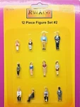 Mth Railking O Gauge 1:48 12 Piece Figure Set #2 Item 30-11029. Fixed Price $31.99.