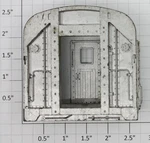 Lionel 2532-42 Silver Vestibule End With Bulkhead (1). Fixed Price $8.00.