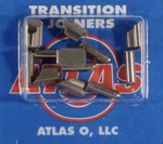 Atlas 3-RAIL Tubular Transition Joiners 6095! Scale Gauge Track Set Of. Fixed Price $16.85.