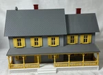 Rail King By Mth Country House Gray With Yellow Shutters #30-9003 Illuminated. Fixed Price $29.00.