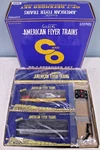 Lionel American Flyer 6-49624, GP-7 Defender Train Set W/ Operating Freight Cars. Fixed Price $499.99.