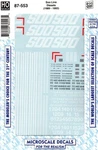Ho Microscale 87-553 Soo Line Candy Apple Red Diesels Decal Set. Fixed Price $8.25.