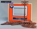 Brand New Lionel Fast Track Telephone Poles 6-62181. Fixed Price $16.75.