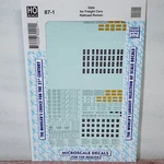 Data For Freight Cars Railroad Roman Microscale Decals 87-1 Ho. Fixed Price $6.95.