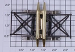 Lionel 2332P-1 Pantograph Assembly Gold Contact Without Insulators. Fixed Price $20.00.