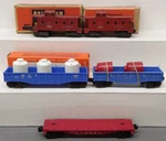 Lionel Vintage Assorted Freight Cars 6162-110, 6825, 6112, (2) 6357. Fixed Price $79.99.