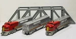 Lot Of 8 Vintage Lionel Trains/carts/trestle Bridge Set Gauge. Fixed Price $460.00.