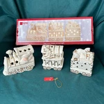 Jcp Santa Train Ivory Bisque Accent Light Gold Trim Home Collection Christmas. Fixed Price $10.00.