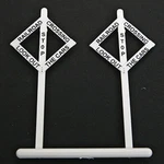 New Tichy Train 8179 Railroad Crossing Warning Sign (10) Ho Scale Free Us Ship. Fixed Price $9.45.