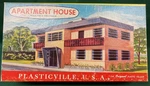 Bachmann Plasticville U.s.a #1907-198 Apartment House Building Kit. Fixed Price $29.95.