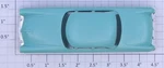 Lionel 6414-25 Aqua Repro Automobile With Chrome Bumpers (10). Fixed Price $120.00.