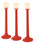 Lionel 6-37151 Red Christmas Classic Street Lamps (pack Of 3) Ln/box. Fixed Price $16.10.
