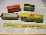 Vintage 1950'S Hafner Train Tin Up Locomotive Engine 115041 Winds Set. Fixed Price $44.95.