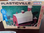 Vintage Plasticville Barn Scenery #2602-100 Ho Gauge Bachmann Box. Fixed Price $11.95.
