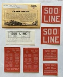 Champ Scale Decal-soo Line Covered Hopper-white Lettering #CN-434. Fixed Price $8.50.