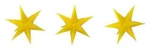 Gold Illuminated Christmas Star Decorations (X3) Ho/oo Gauge Busch 5415. Fixed Price $60.28.