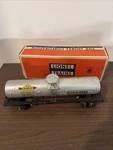 Lionel Postwar 1949-50 Gauge #6555 Sunoco Metal Tank Cars W/ Original Box. Fixed Price $44.99.