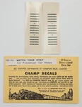 Champ OD-26 Watch Your Step Set. Fixed Price $7.00.