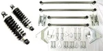 Street Rod Stainless Triangular Rear Four Bar 4 Link Kit + 200 Lb Coil Overs. Fixed Price $478.65.