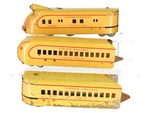 Marx M-10000 Vintage Up Yellow/brown Diesel Streamliner Set W/2 Passenger Cars. Fixed Price $116.39.