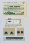 Champ Ho Decal-rio Grande/d&rgw Caboose-orng/silv W/colorful Herald #HC-256. Fixed Price $6.50.