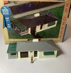 Bachman Plasticville Usa Ranch House 2618 Box Preowned Assembled Glued Vg.!. Fixed Price $11.95.