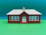 Bachmann 45133 Ho-scale Plasticville School House Snap Kit Shown Is (B7). Fixed Price $14.99.