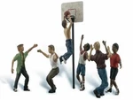 New Woodland Shootin Hoops Train Figures A2760. Fixed Price $29.39.