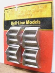 "o" Scale Keil-line #1879 Passenger Car Steps (flared Style). Fixed Price $7.50.