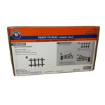 Lionel Ready-to-play Straight Track 12-PACK Expansion Set 7-11826 Black Open Box. Fixed Price $15.19.