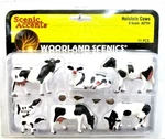 Scale Woodland Scenics A2724 Accents Holstein Cows (7) Pcs. Fixed Price $25.49.