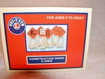 Lionel 6-32902 Construction Signs 027 Mib 2011 New Factory Sealed. Fixed Price $9.49.
