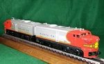 Lionel 218 Santa Fe Alco Diesel Engines, Magnetraction, Horn * Svc'd Runs Great. Fixed Price $156.00.