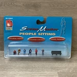 Life-like Trains #433-1607 People Sitting Scene Master Ho Scale By Walthers. Fixed Price $18.99.
