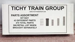 Styrene Structure Assortment -- 470 Parts Tichy Train Group 8221 Ho Scale. Fixed Price $29.95.