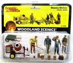 Scale Woodland Scenics A2753 Accents Masonry Workers (11) Pcs. Fixed Price $25.49.