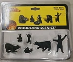 Woodland Scenics Accents Scale, Black Bears Figures, A2737, Nip (13B). Fixed Price $21.95.