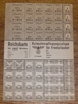 Wwii Reichskarte Card Home Provision Allowance Front Line Solders Leave. Fixed Price $29.99.