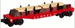 Lionel No. 6-19484 Lines O27 Flatcar W/lumber Load #6264 New!. Fixed Price $49.99.