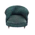 Petite Princess Iridescent Green Chair Miniature 1:16 Scale Upholstered. Fixed Price $14.99.