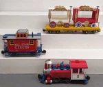 Bachmann 90019 Emmett Kelly Circus Gauge Steam Train Set Ex. Fixed Price $149.99.