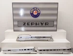 Lionel 6-38856 Gauge Legacy Burlington Mark Twain Zephyr Diesel Train Set Ex. Fixed Price $1249.99.