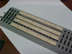 Railroad Crossing For Lionel 3-RAIL Straight Fastrack System, Engraved Wood.. Fixed Price $11.95.
