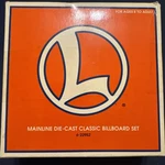 Lionel 6-22952 Mainline Die-cast Billboard Set Of 3 W/box 1998 2000 New Open. Fixed Price $40.00.