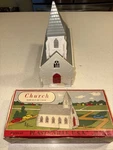 Vintage Plasticville 1600-100 Gauge Church Kit For Train Layout. Fixed Price $23.99.