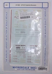 Microscale 87-683 Ho 1939-1971 Union Pacific 40'' Express Boxcars Decal Sheet. Fixed Price $7.80.
