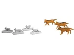 O-gauge Lionel The Polar Express Wolves & Rabbits Pack. Fixed Price $34.99.
