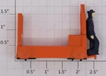 Lionel 14236-26 Orange Baggage Truck With Operator. Fixed Price $10.00.